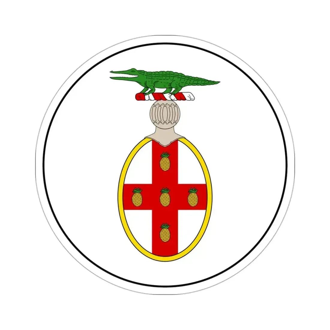 Badge of Jamaica (1875-1906) STICKER Vinyl Die-Cut Decal - The Sticker Space