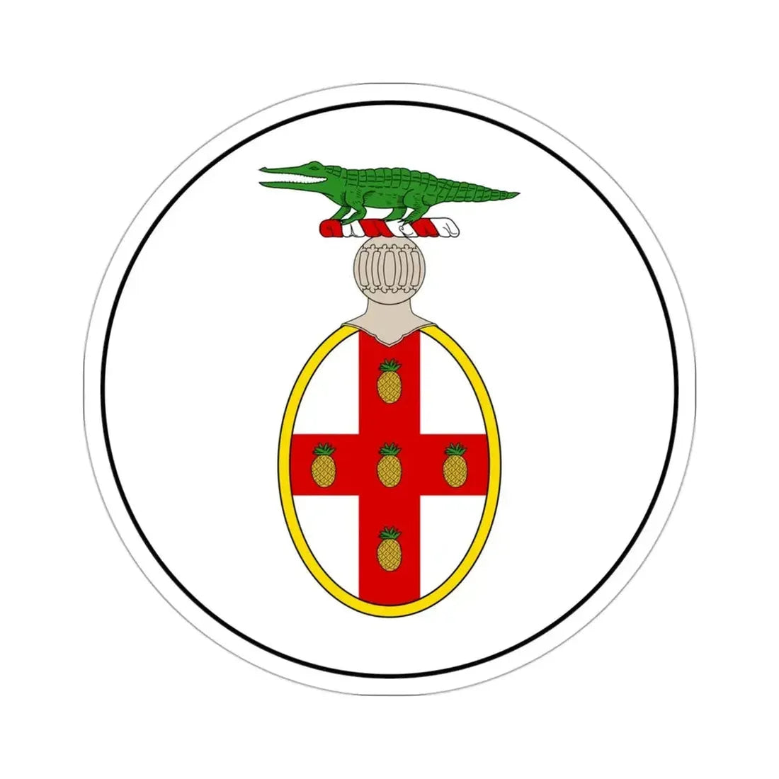 Badge of Jamaica (1875-1906) STICKER Vinyl Die-Cut Decal - The Sticker Space