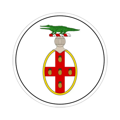 Badge of Jamaica (1875-1906) STICKER Vinyl Die-Cut Decal - The Sticker Space