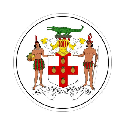 Badge of Jamaica (1957-1962) STICKER Vinyl Die-Cut Decal 3 Inch - The Sticker Space