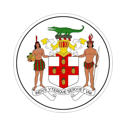 Badge of Jamaica (1957-1962) STICKER Vinyl Die-Cut Decal 4 Inch - The Sticker Space