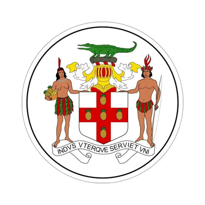 Badge of Jamaica (1957-1962) STICKER Vinyl Die-Cut Decal 5 Inch - The Sticker Space