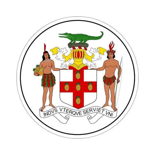 Badge of Jamaica (1957-1962) STICKER Vinyl Die-Cut Decal 6 Inch - The Sticker Space