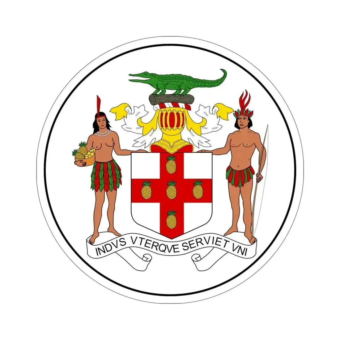 Badge of Jamaica (1957-1962) STICKER Vinyl Die-Cut Decal - The Sticker Space