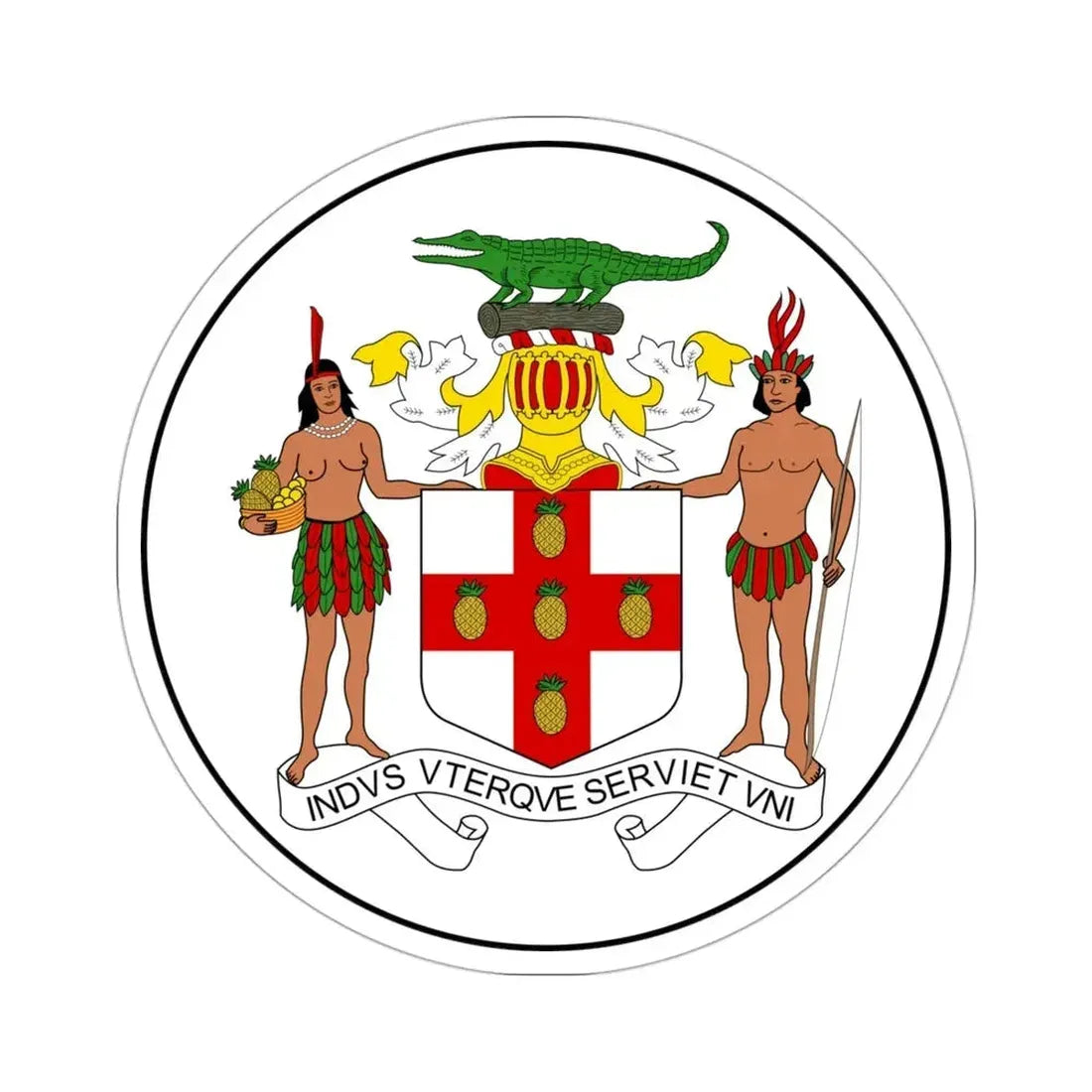 Badge of Jamaica (1957-1962) STICKER Vinyl Die-Cut Decal - The Sticker Space