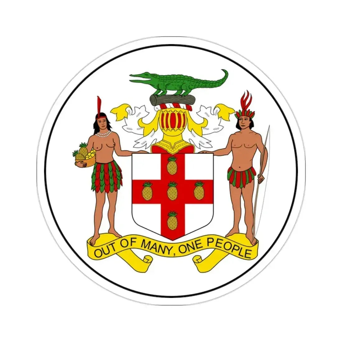 Badge of Jamaica (1962) STICKER Vinyl Die-Cut Decal 2 Inch - The Sticker Space