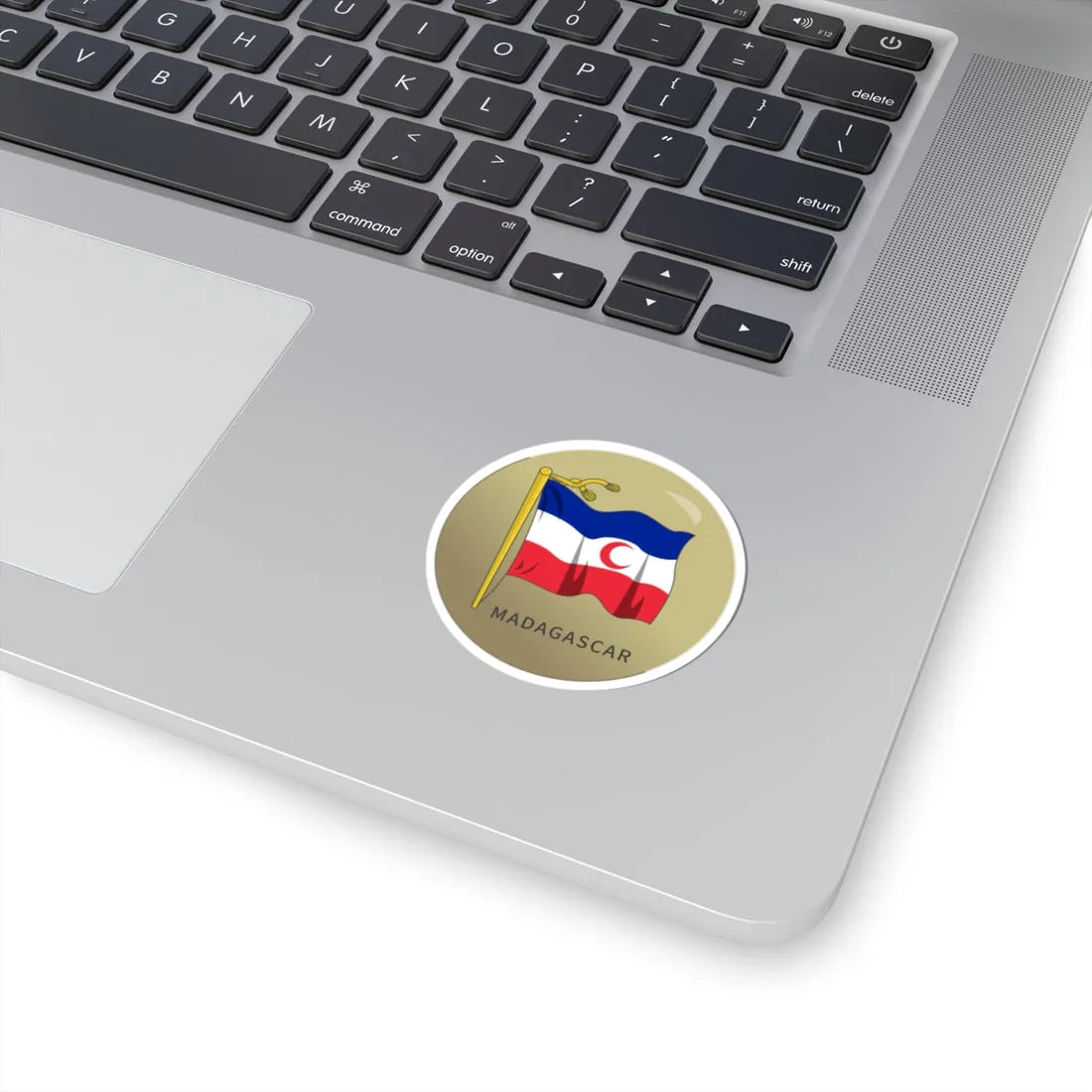 Badge of Madagascar French protectorate (Madagascar) (Coat of Arms) STICKER Vinyl Kiss-Cut Decal - The Sticker Space
