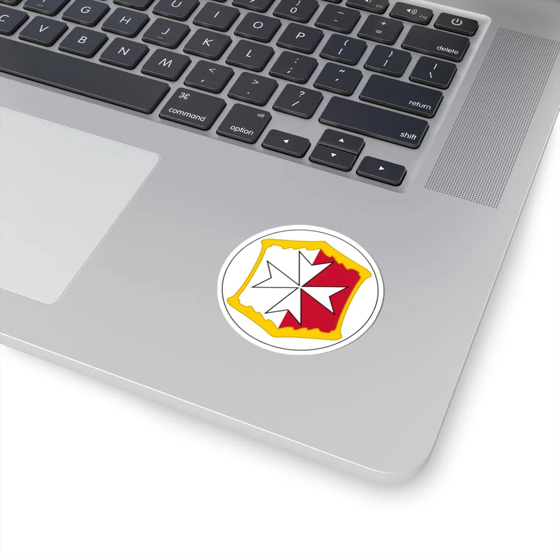 Badge of Malta 1875-1898 (Malta) (Coat of Arms) STICKER Vinyl Kiss-Cut Decal - The Sticker Space