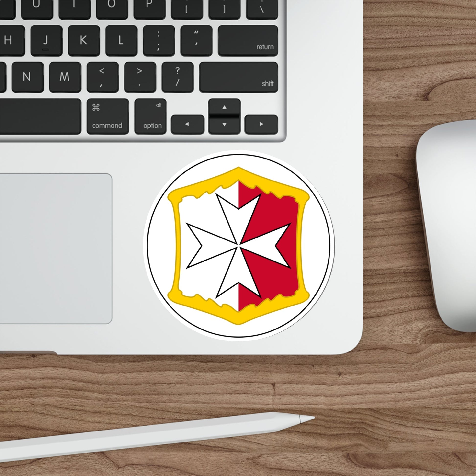 Badge of Malta (1875–1898) STICKER Vinyl Die-Cut Decal-The Sticker Space