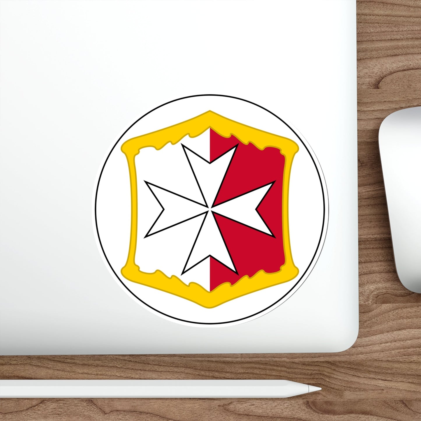 Badge of Malta (1875–1898) STICKER Vinyl Die-Cut Decal-The Sticker Space