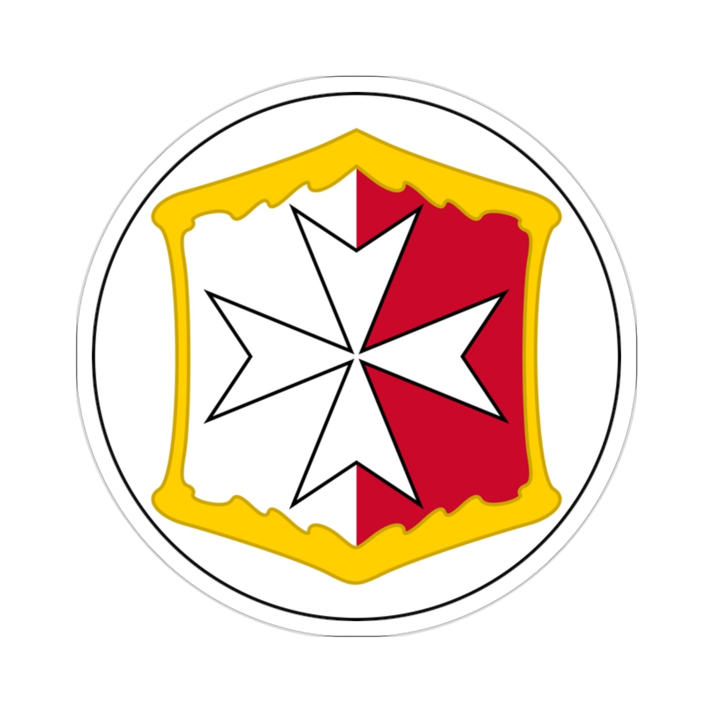 Badge of Malta (1875–1898) STICKER Vinyl Die-Cut Decal-2 Inch-The Sticker Space