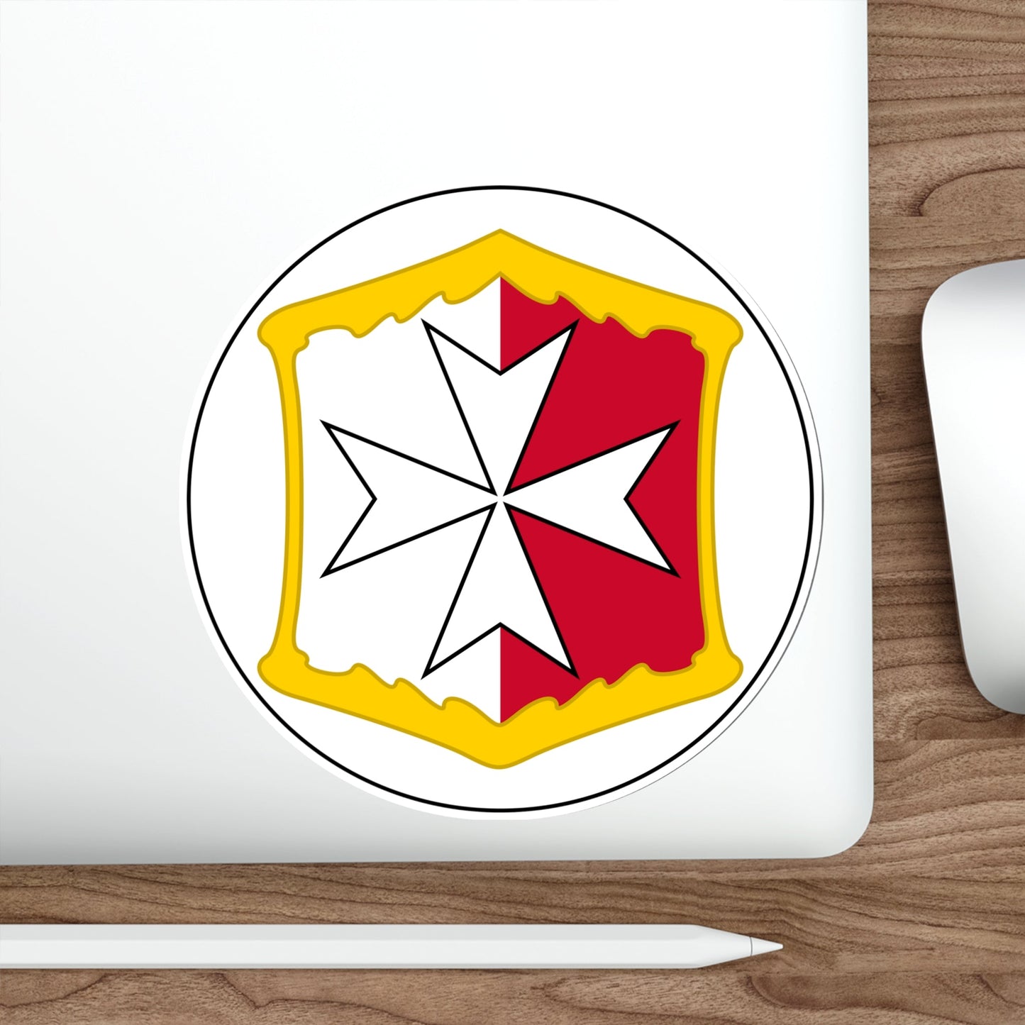 Badge of Malta (1875–1898) STICKER Vinyl Die-Cut Decal-The Sticker Space