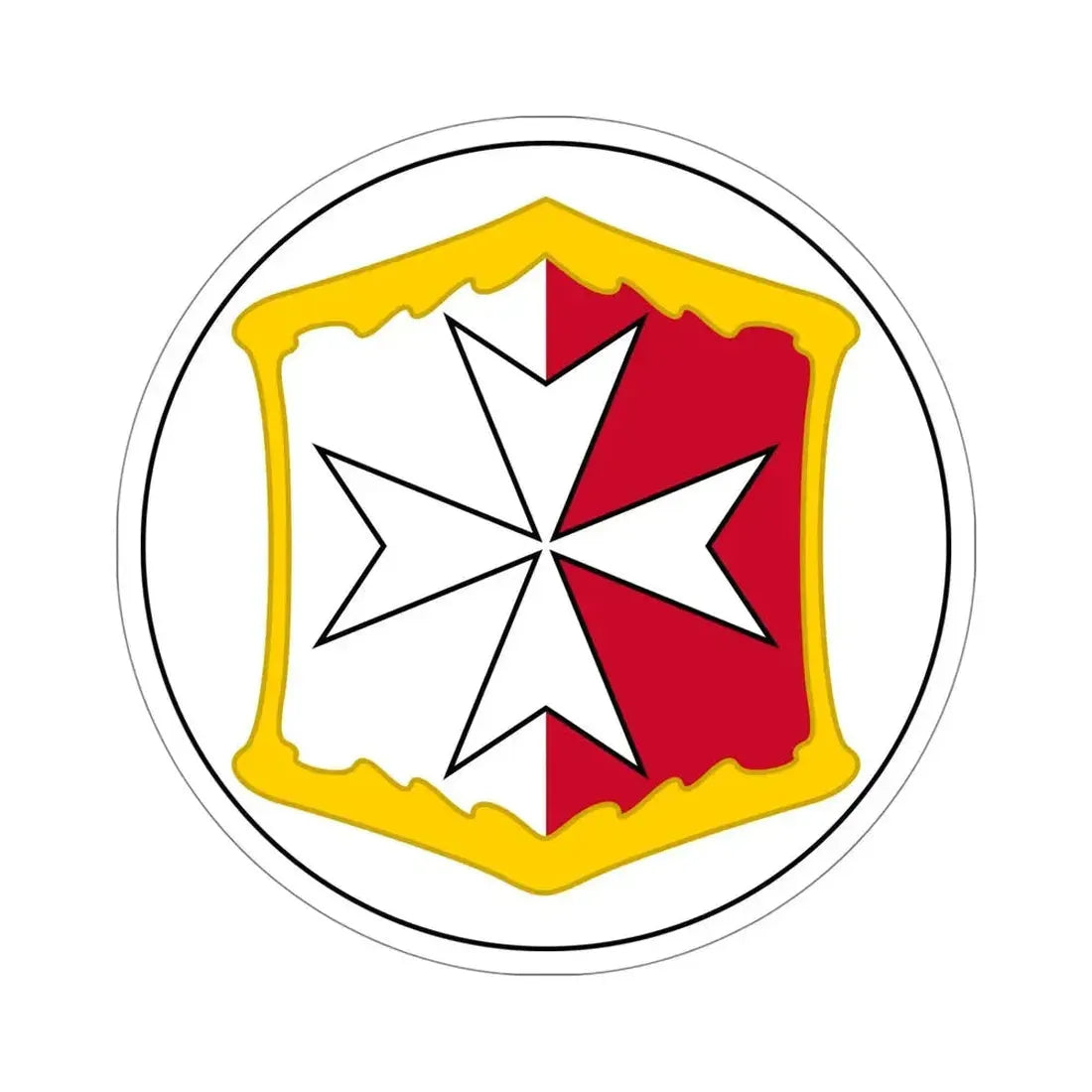 Badge of Malta (1875–1898) STICKER Vinyl Die-Cut Decal 5 Inch - The Sticker Space