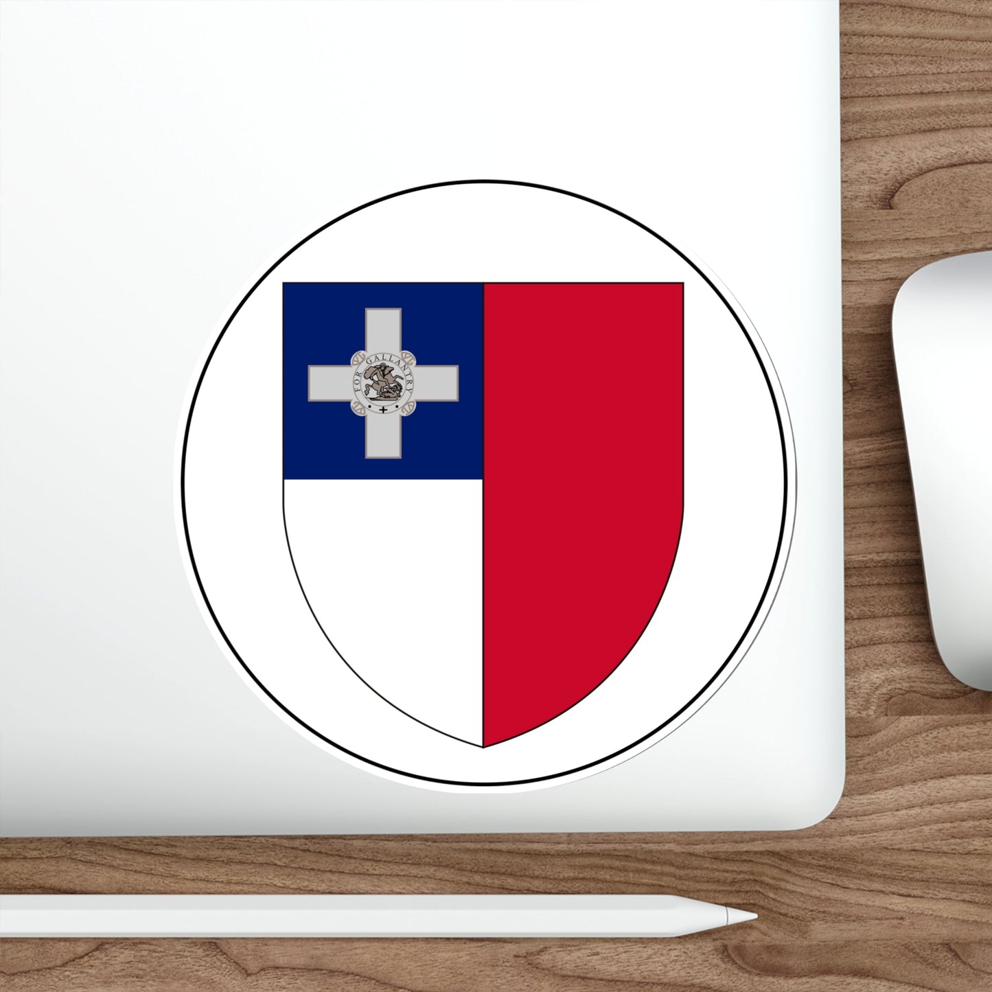 Badge of Malta (1943–1964) STICKER Vinyl Die-Cut Decal-The Sticker Space