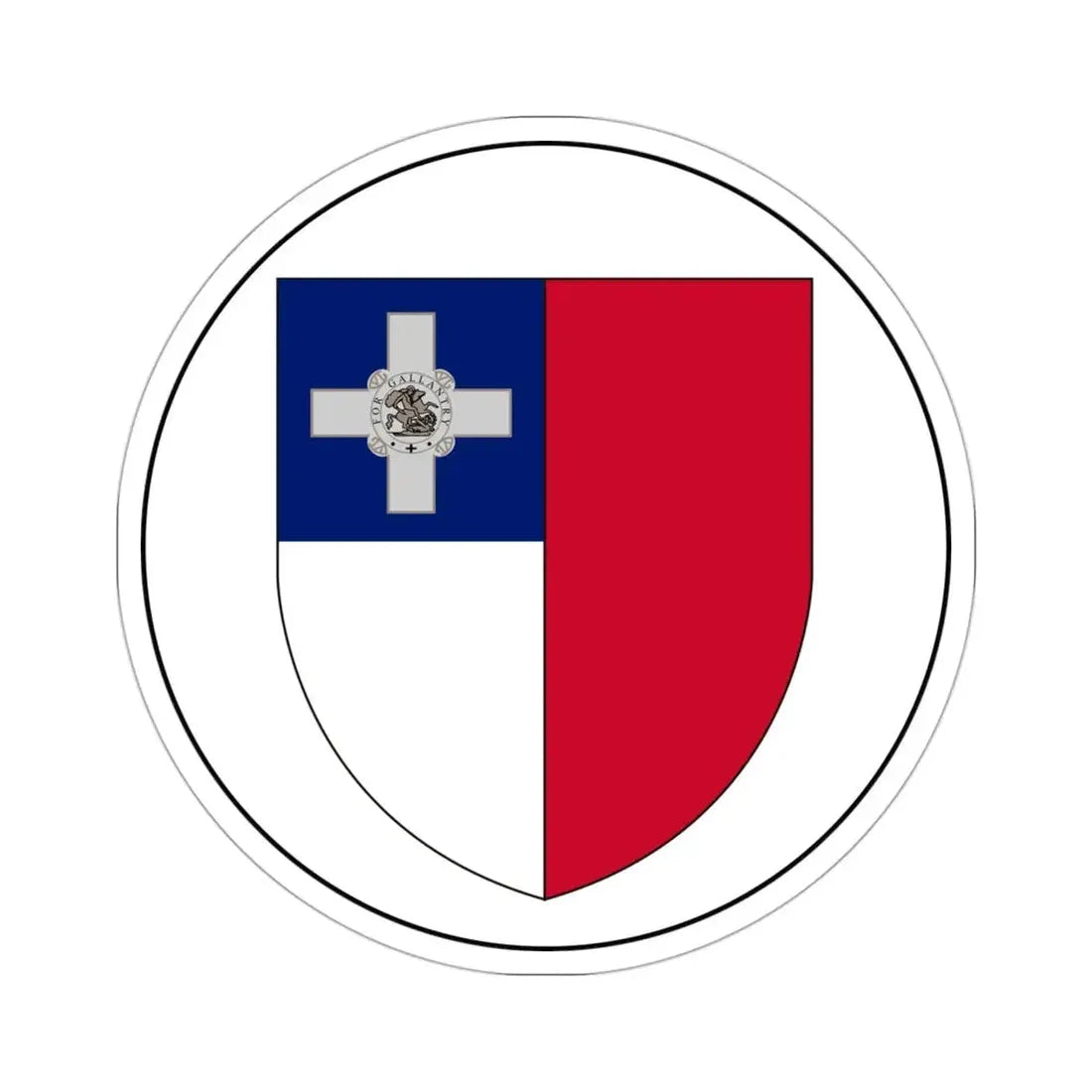 Badge of Malta (1943–1964) STICKER Vinyl Die-Cut Decal 3 Inch - The Sticker Space