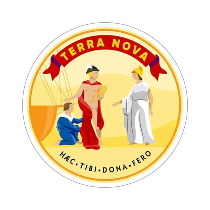 Badge of Newfoundland (1904–1987) STICKER Vinyl Die-Cut Decal - The Sticker Space