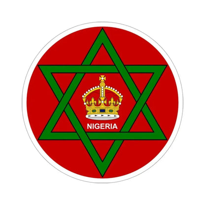 Badge of Nigeria (1914–1952) STICKER Vinyl Die-Cut Decal 3 Inch - The Sticker Space