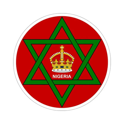 Badge of Nigeria (1914–1952) STICKER Vinyl Die-Cut Decal 4 Inch - The Sticker Space