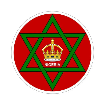 Badge of Nigeria (1914–1952) STICKER Vinyl Die-Cut Decal 5 Inch - The Sticker Space