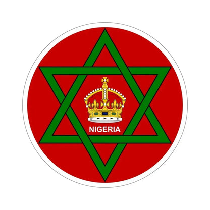 Badge of Nigeria (1914–1952) STICKER Vinyl Die-Cut Decal 6 Inch - The Sticker Space