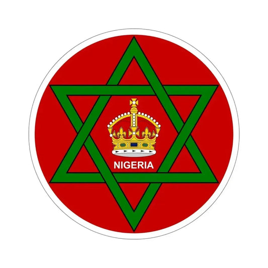 Badge of Nigeria (1914–1952) STICKER Vinyl Die-Cut Decal 6 Inch - The Sticker Space