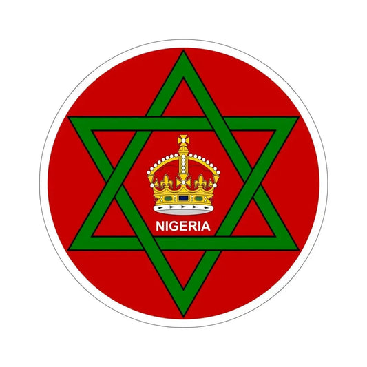 Badge of Nigeria (1914–1952) STICKER Vinyl Die-Cut Decal 6 Inch - The Sticker Space
