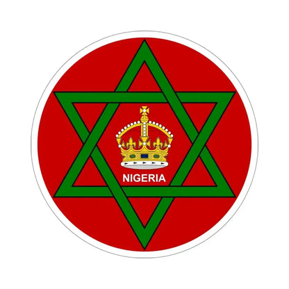 Badge of Nigeria (1914–1952) STICKER Vinyl Die-Cut Decal - The Sticker Space