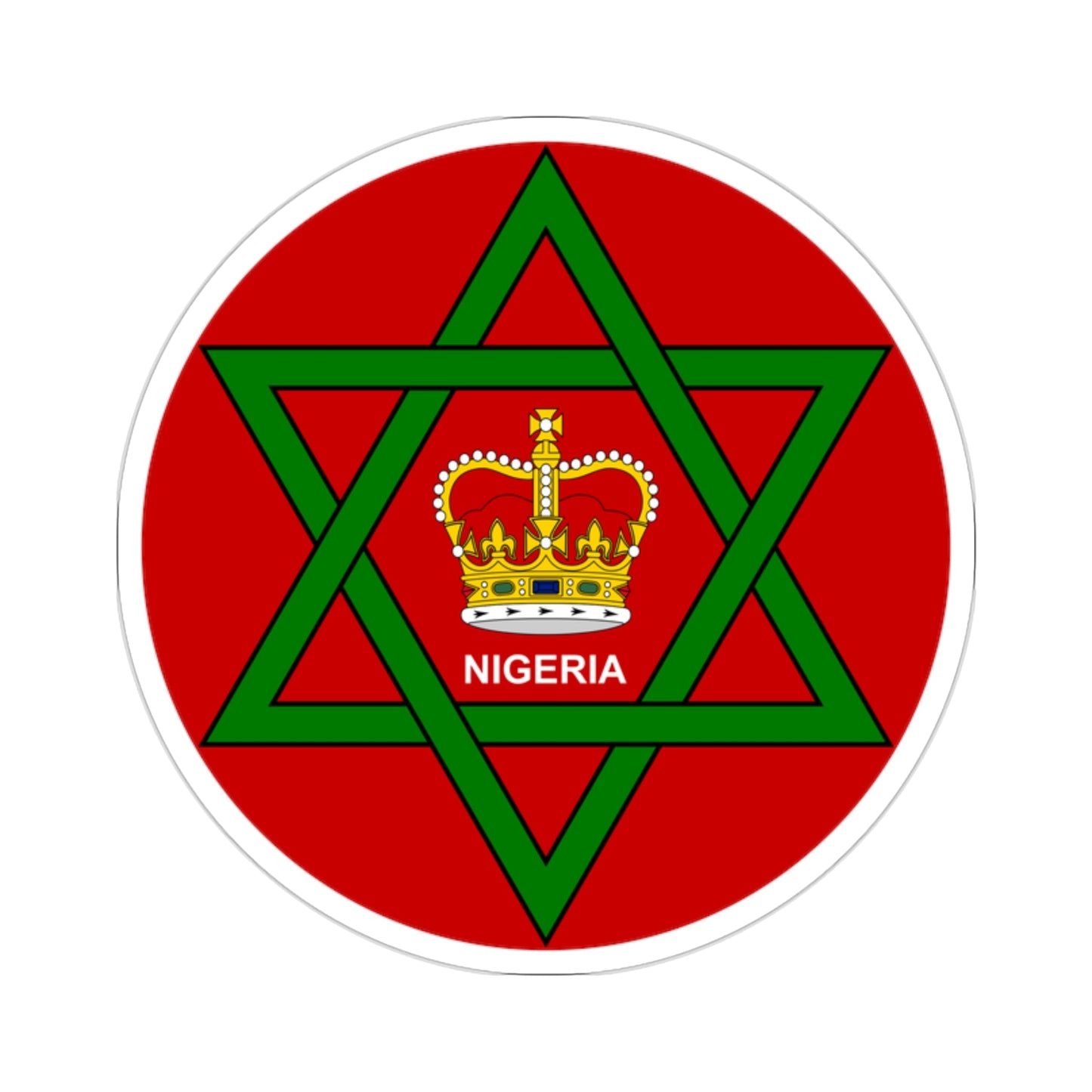 Badge of Nigeria (1952–1960) STICKER Vinyl Die-Cut Decal-2 Inch-The Sticker Space