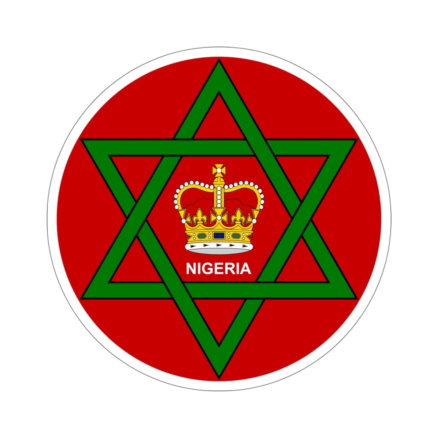 Badge of Nigeria (1952–1960) STICKER Vinyl Die-Cut Decal-5 Inch-The Sticker Space