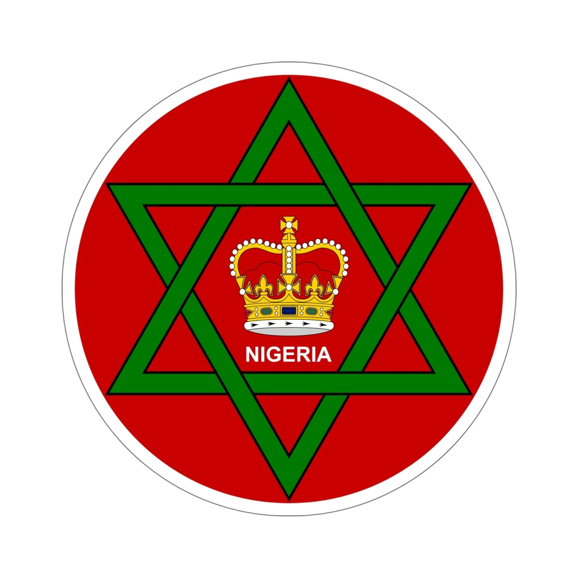 Badge of Nigeria (1952–1960) STICKER Vinyl Die-Cut Decal-6 Inch-The Sticker Space