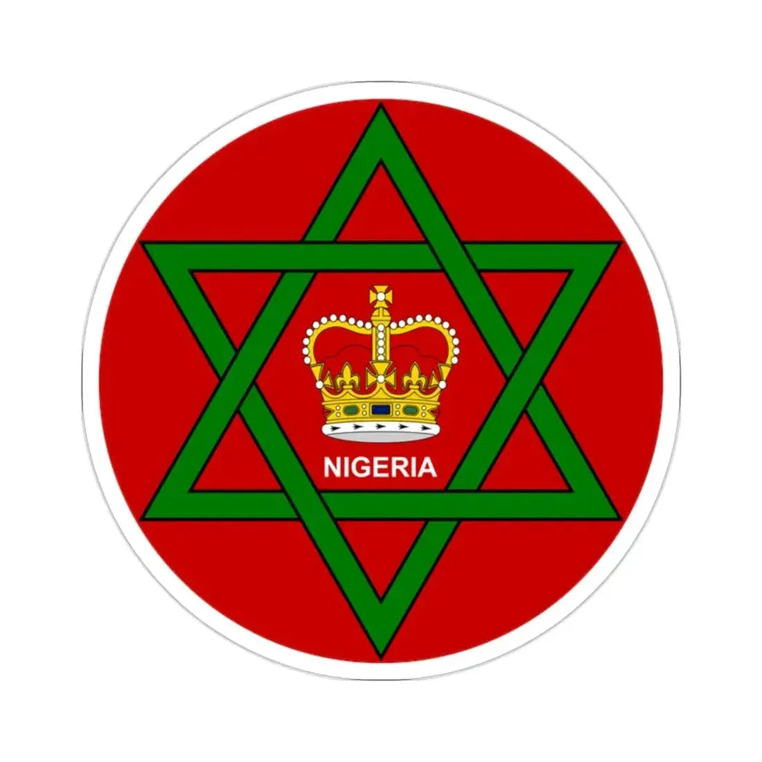 Badge of Nigeria (1952–1960) STICKER Vinyl Die-Cut Decal 2 Inch - The Sticker Space