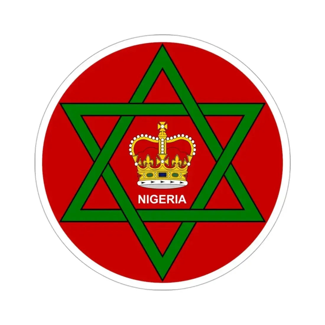 Badge of Nigeria (1952–1960) STICKER Vinyl Die-Cut Decal 3 Inch - The Sticker Space