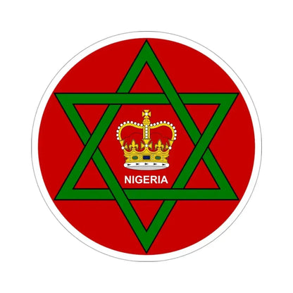 Badge of Nigeria (1952–1960) STICKER Vinyl Die-Cut Decal 3 Inch - The Sticker Space