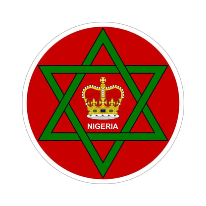 Badge of Nigeria (1952–1960) STICKER Vinyl Die-Cut Decal 3 Inch - The Sticker Space