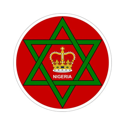 Badge of Nigeria (1952–1960) STICKER Vinyl Die-Cut Decal 4 Inch - The Sticker Space