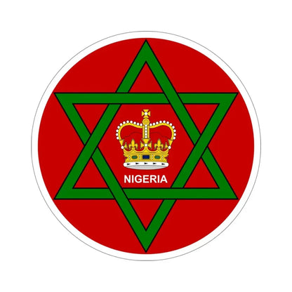 Badge of Nigeria (1952–1960) STICKER Vinyl Die-Cut Decal 4 Inch - The Sticker Space
