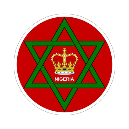 Badge of Nigeria (1952–1960) STICKER Vinyl Die-Cut Decal 5 Inch - The Sticker Space