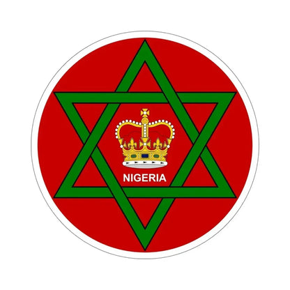 Badge of Nigeria (1952–1960) STICKER Vinyl Die-Cut Decal 6 Inch - The Sticker Space