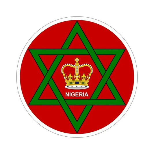 Badge of Nigeria (1952–1960) STICKER Vinyl Die-Cut Decal 6 Inch - The Sticker Space