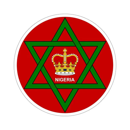 Badge of Nigeria (1952–1960) STICKER Vinyl Die-Cut Decal 6 Inch - The Sticker Space