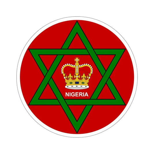 Badge of Nigeria (1952–1960) STICKER Vinyl Die-Cut Decal 6 Inch - The Sticker Space