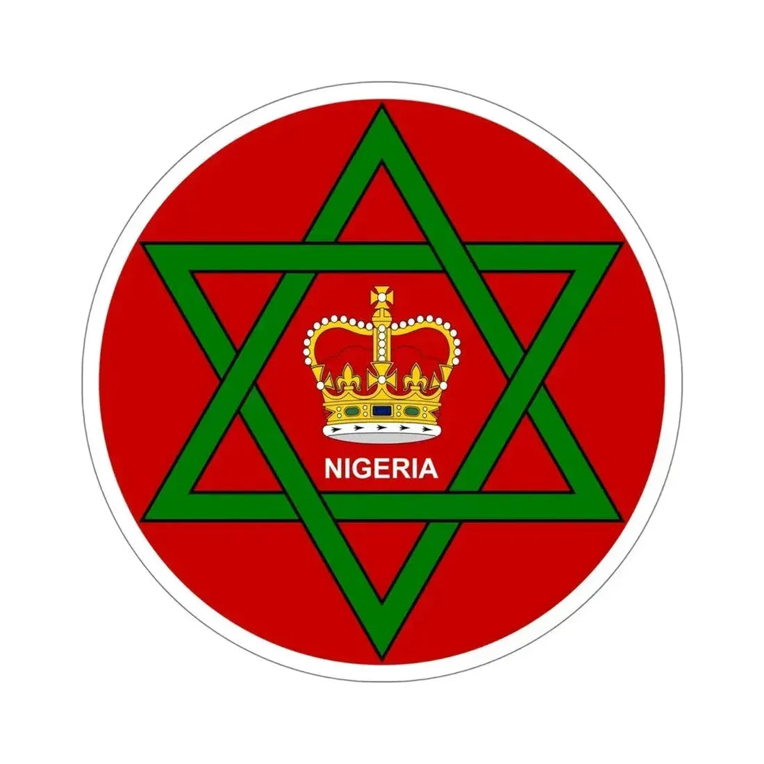 Badge of Nigeria (1952–1960) STICKER Vinyl Die-Cut Decal - The Sticker Space