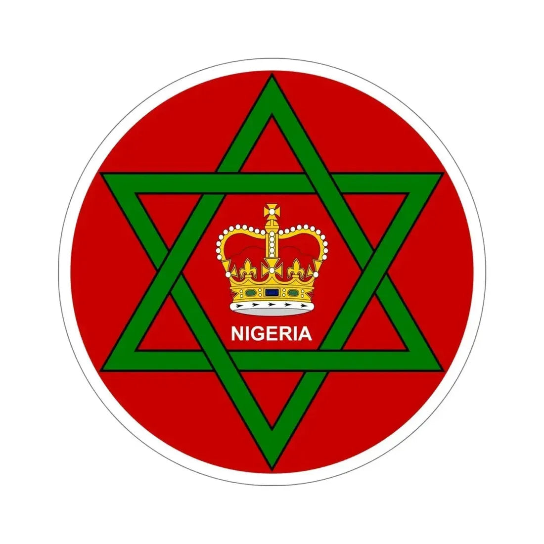 Badge of Nigeria (1952–1960) STICKER Vinyl Die-Cut Decal - The Sticker Space