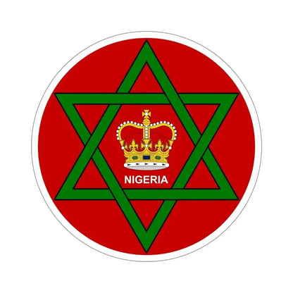 Badge of Nigeria (1952–1960) STICKER Vinyl Die-Cut Decal - The Sticker Space