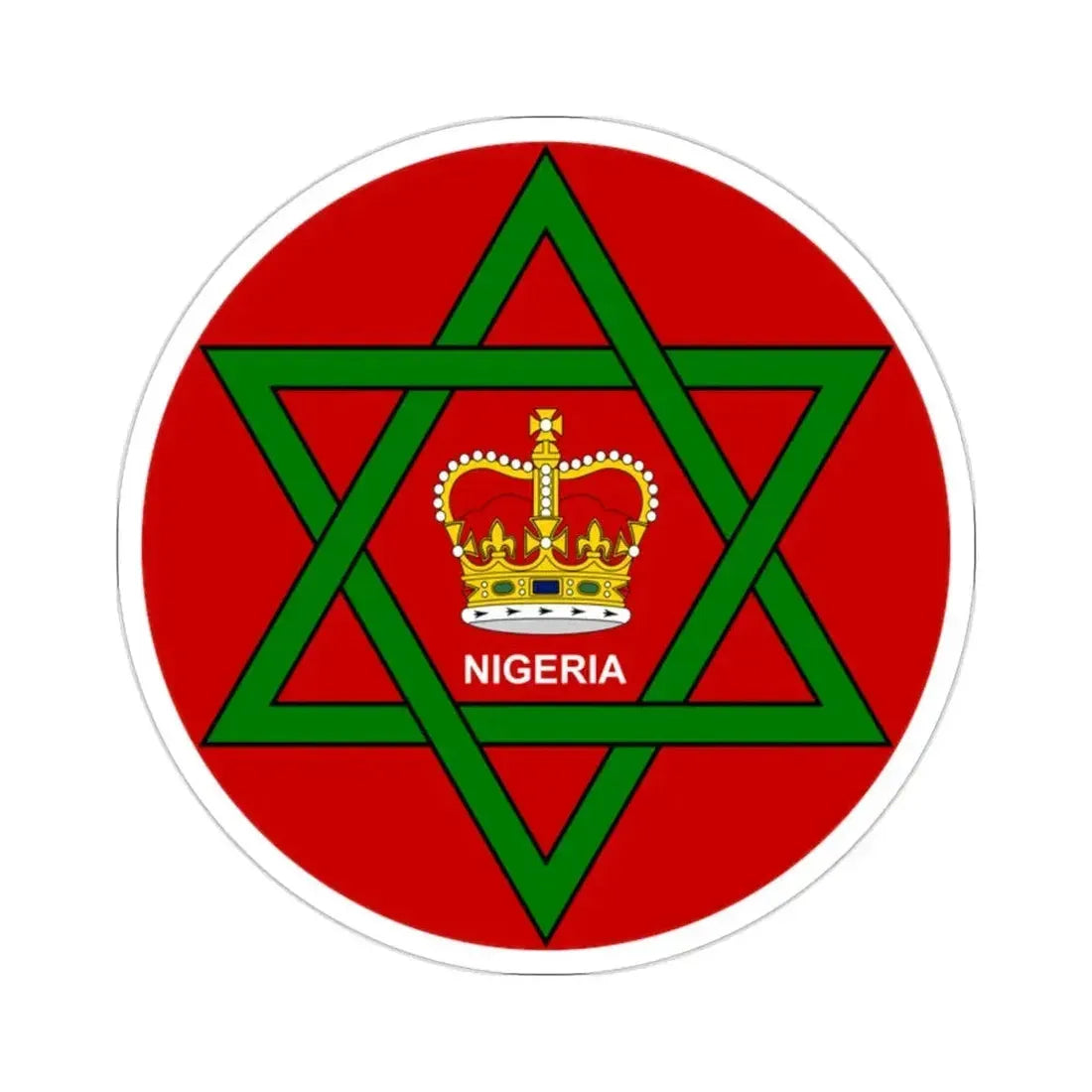 Badge of Nigeria (1952–1960) STICKER Vinyl Die-Cut Decal - The Sticker Space