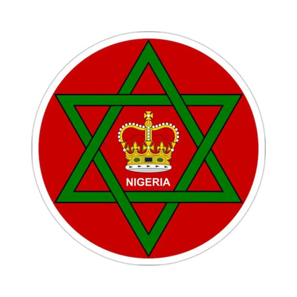 Badge of Nigeria (1952–1960) STICKER Vinyl Die-Cut Decal - The Sticker Space