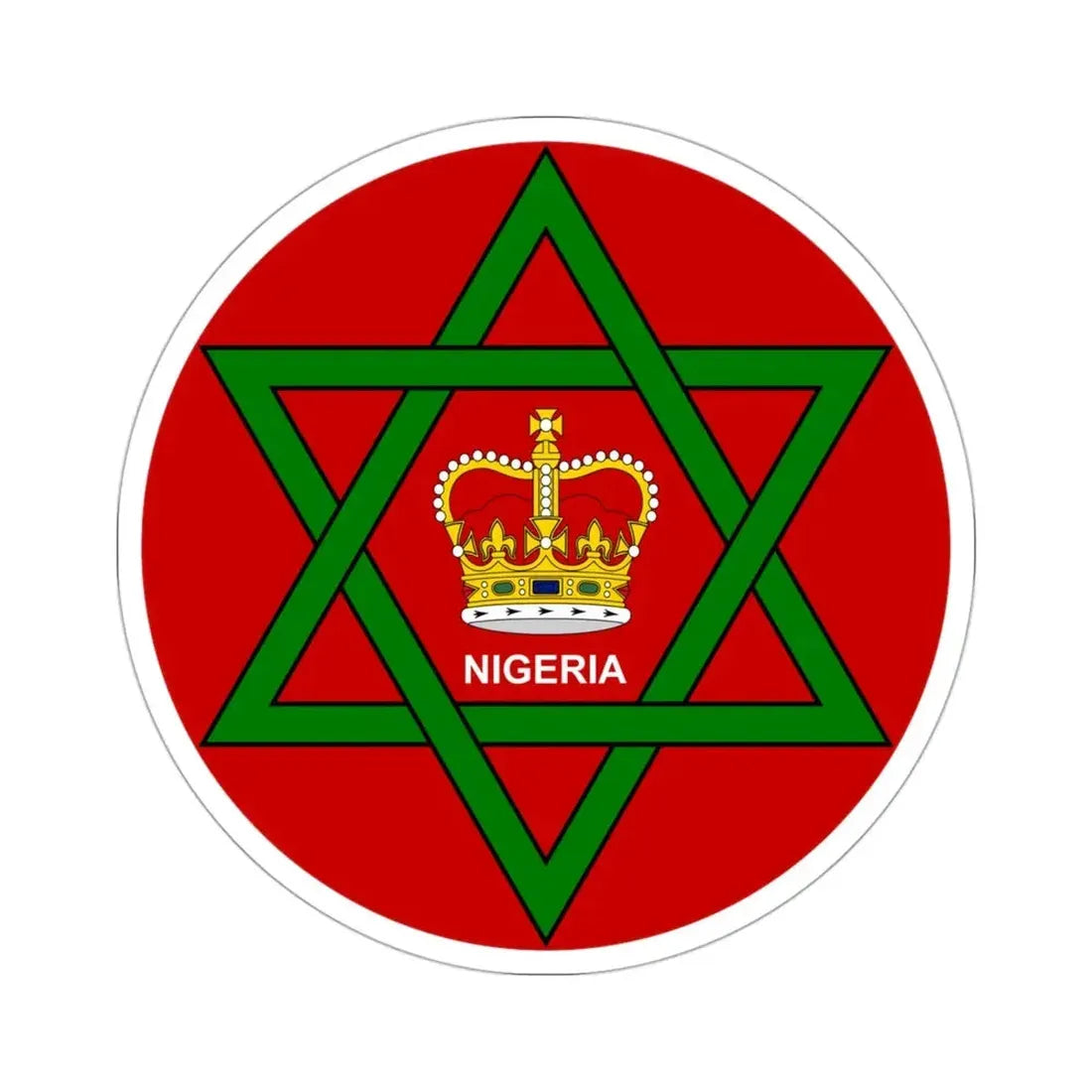 Badge of Nigeria (1952–1960) STICKER Vinyl Die-Cut Decal - The Sticker Space