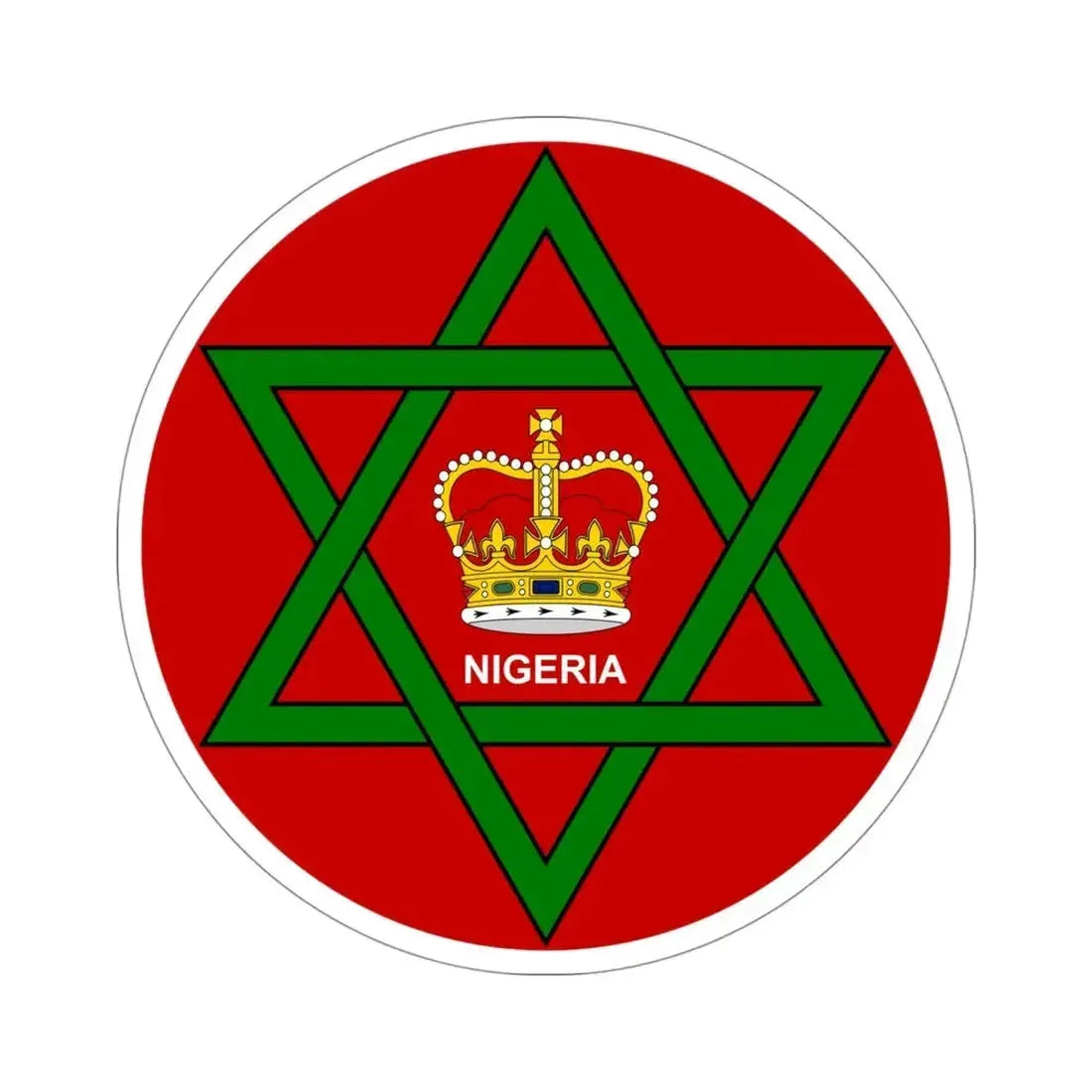 Badge of Nigeria (1952–1960) STICKER Vinyl Die-Cut Decal - The Sticker Space