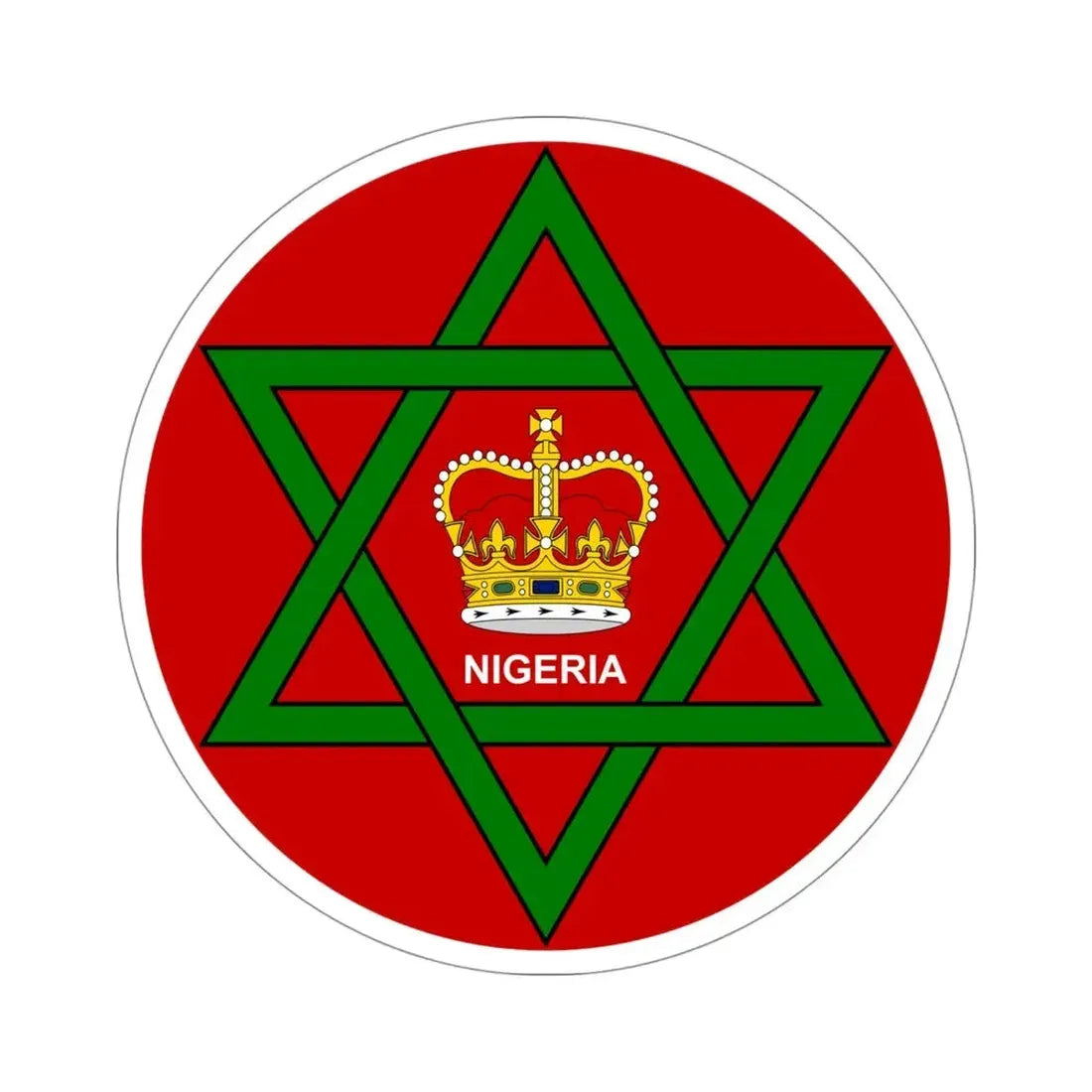 Badge of Nigeria (1952–1960) STICKER Vinyl Die-Cut Decal - The Sticker Space