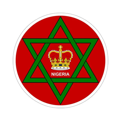 Badge of Nigeria (1952–1960) STICKER Vinyl Die-Cut Decal - The Sticker Space